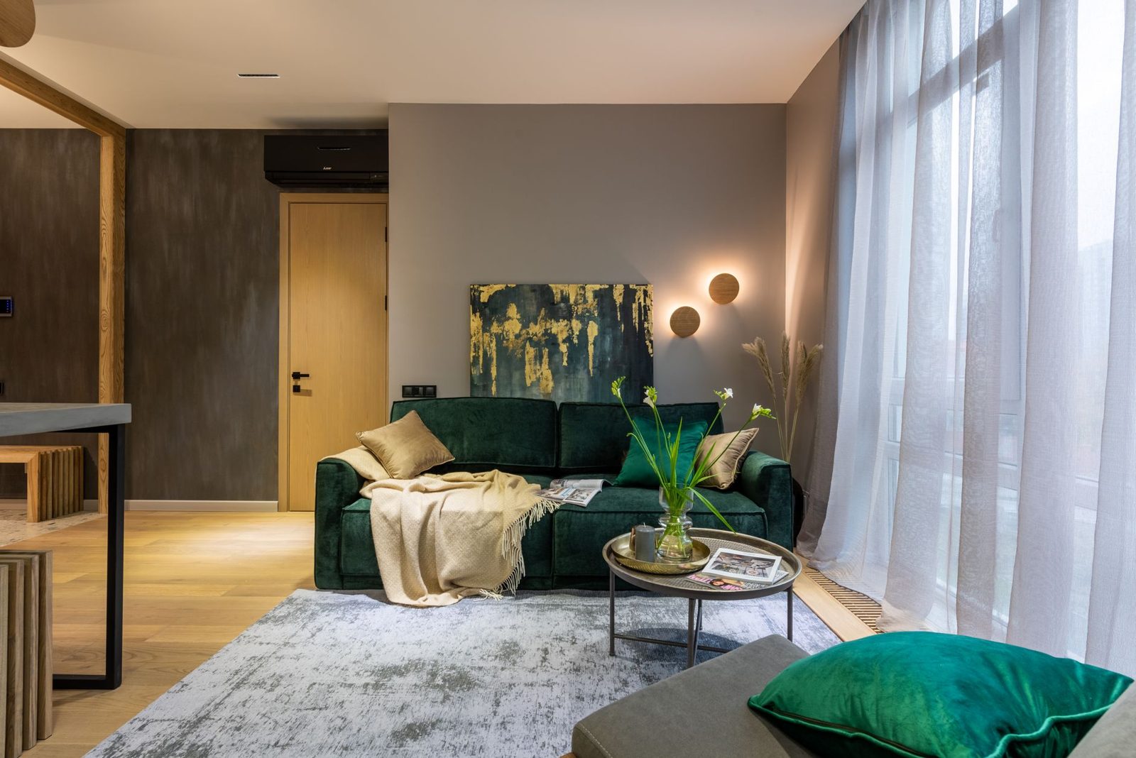 A furnished living room — the personal property a policy covers, often with limits on high-value items.