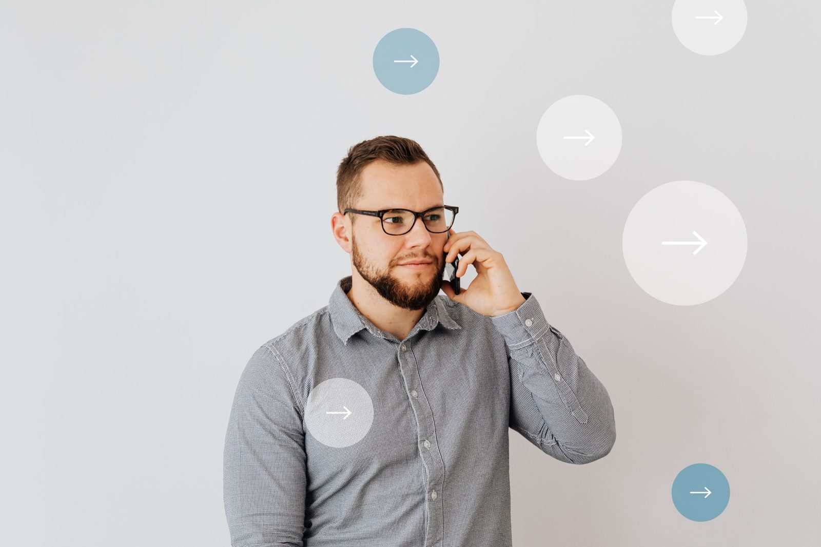Homeowner on a phone call discussing their mortgage with a servicer